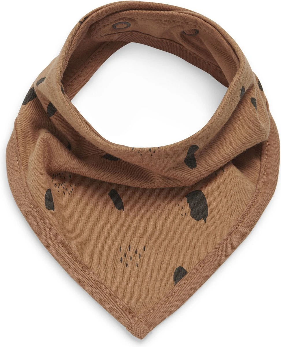 Jollein Slab Bandana Spot - Storm Grey/Caramel - 2 Stuks 10 Jollein Slab Bandana Spot - Storm Grey/Caramel - 2 Stuks - Afbeelding 8