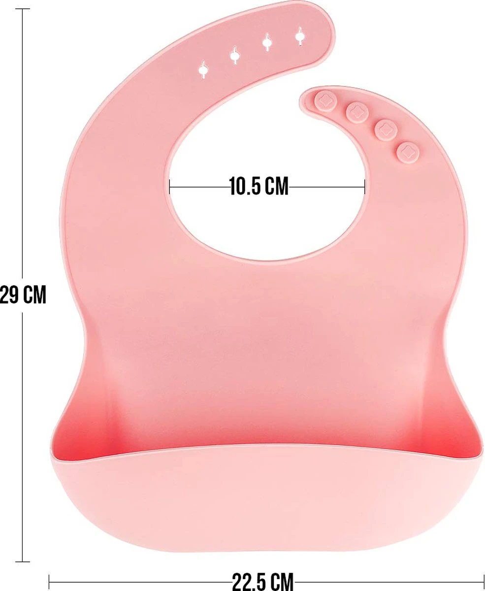 Set Van 3 Slabbetjes Siliconen Slab Voor Baby – Vaatwasserbestendig 8 Set Van 3 Slabbetjes Siliconen Slab Voor Baby – Vaatwasserbestendig - Afbeelding 6